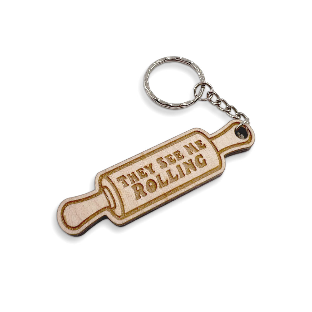 Keyring - They See Me Rolling Rolling Pin